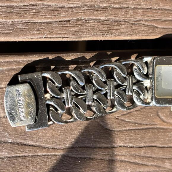 Roberto Cavalli Womens Pavon Watch, Stainless Steel Cuff Band, Snake Shaped Hand - Picture 2 of 5